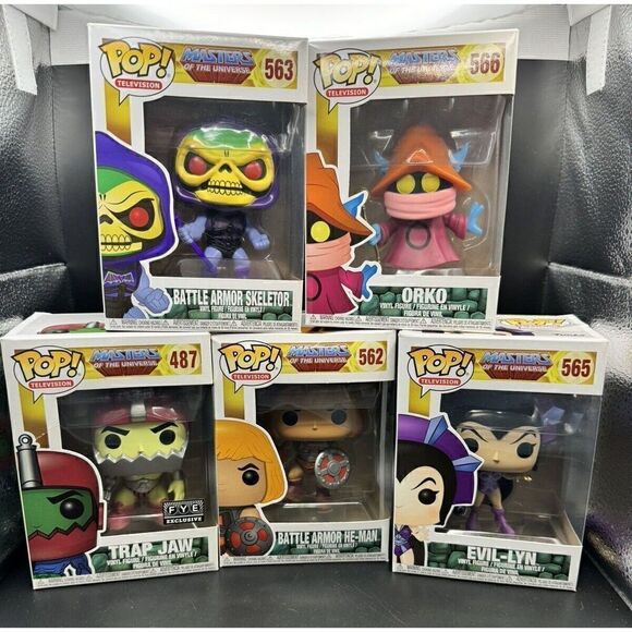 Funko Pop! Masters of Universe Set Orko 566 He-Man 562 Evil-Lyn 565 Skeletor 563 - Picture 1 of 16